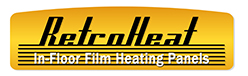 RetroHeat radiant floor heating logo.
