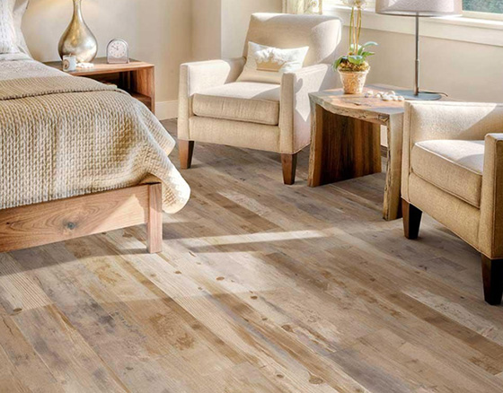 Heating hardwood floors.