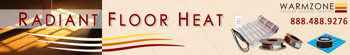 Radiant floor heating banner